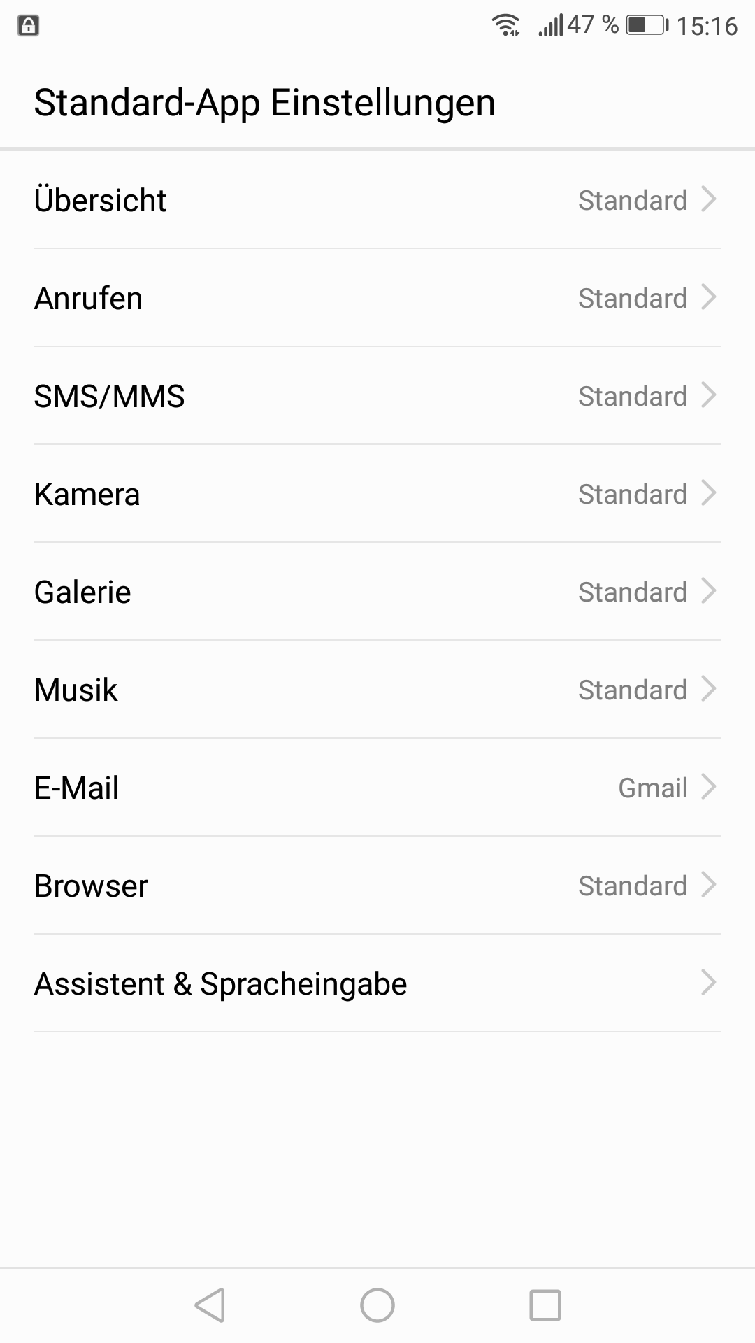 Android-Settings für den Microsoft Launcher